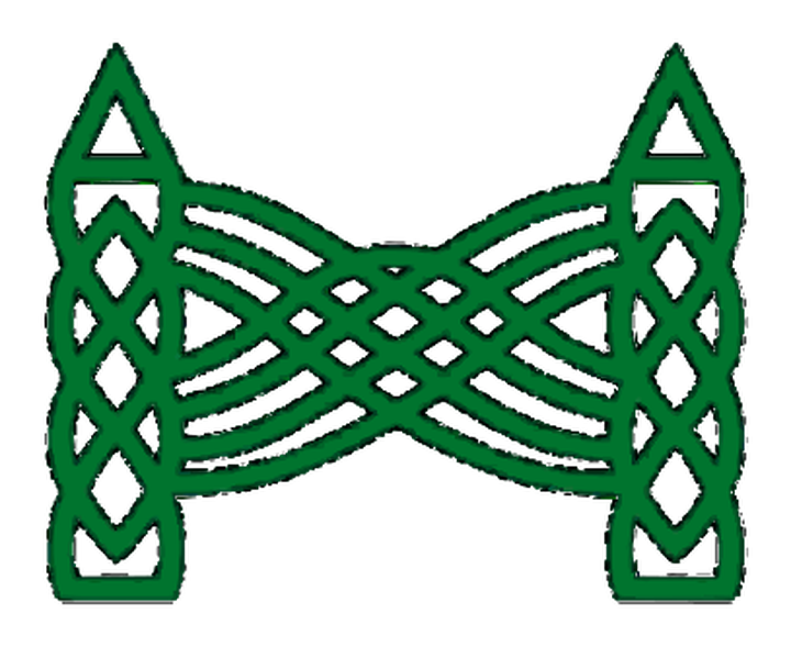 Qbron logo — a Norse-inspired bridge mark